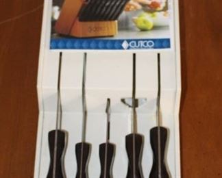 Cutco knife set.