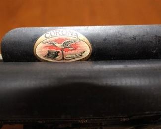 Corona typewriter detail.