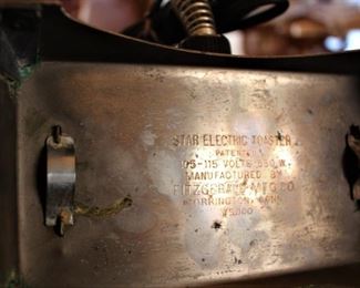 Underside of toaster.