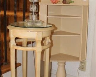 We have lots of lamps and smaller pieces of furniture for sale.