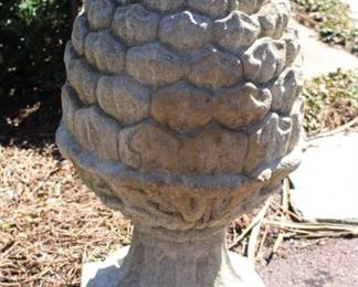 This large concrete sculpture is 15D x 28H.  It is at a different location than the sale.  Call Jan for more information. $60.00 314-960-5700.