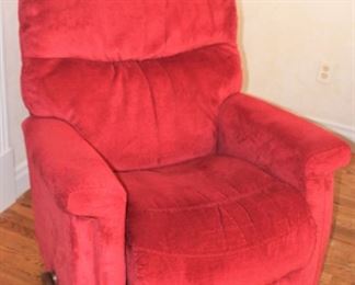 We have a pair of matching La-Z-Boy recliners for sale.  $400.00 for the pair.  Please call Jan to get an appointment to see these in person.  They are at a different location than this sale.  314-960-5700