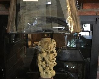 Jadeite Table Lamp