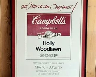 Framed Poster Reno Sweeney Presents an American Original - Campbell's Condensed Manhandlers Soup