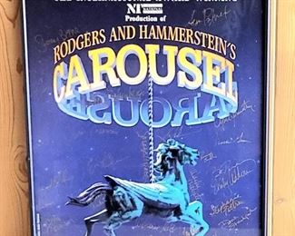 Autographed Framed Poster "Carousel" Rodgers and Hammerstein