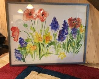 Floral Acrylic Framed Art