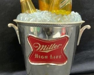 Revolving Miller Lites in Ice Bucket Light
