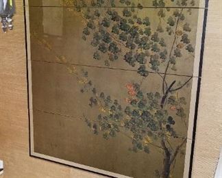 4 panel Asian wall art