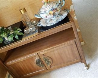 Mid century bar cart