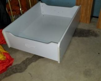 under bed, pull out drawer on wheels