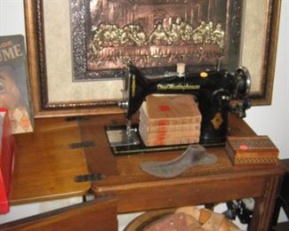 Antique sewing machines