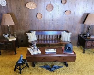 Kling Colonial Bench, Coffee Table & End Tables