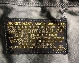 50's military field jacket.