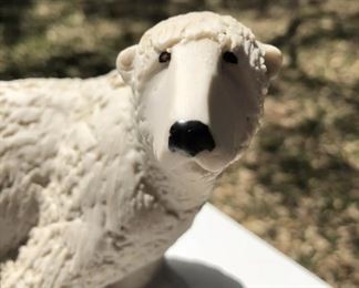 Maigon Dada carved alabaster polar bear.