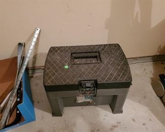 Tool box step stool