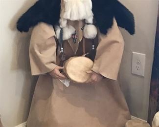 This is a handmade Native American Santa.
