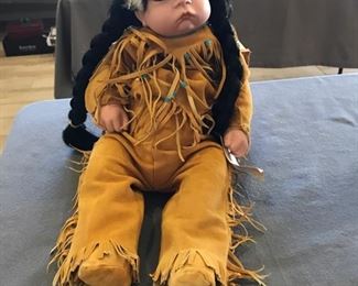 Sugar Britches signed by artist Linda Lee.  She is so adorable you want to reach out and pinch her cheek. Precious handmade porcelain doll.