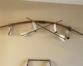 Native American bow with arrows. Very nice!