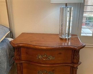Night Stand (2)                                                                             
Rivera Glass Rod Night Light Table Lamps (2)