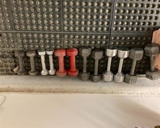 Weights.  Also available are more weights that are heavier, as well as the floor mats