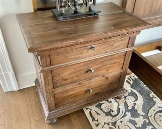 Pair of St. Jamesa Closed Nightstands by Restoration Hardware