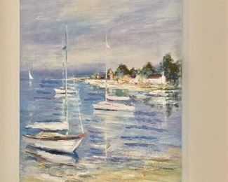 Embellished Sailboat print