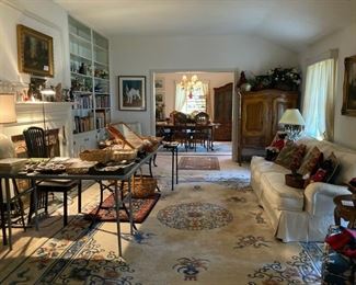 Living room dining room overview