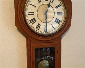 Antique Regulator Wall Clock