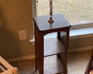 MCM Small Pedestal Side Table