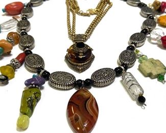 An assortment of jewelry, both fine and costume 