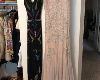 Designer beaded prom or formal dresses