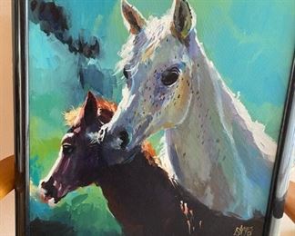 Horse painting, wall art