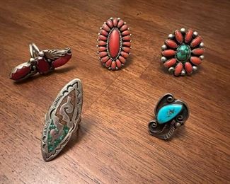 Native American Jewelry, Ring Collection