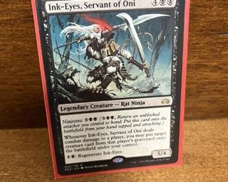Ink-Eyes Servant of Oni Rare Card Magic the Gathering Collectible Card in Protective Sheet