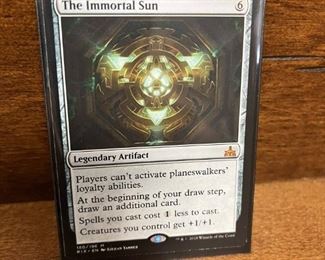 The Immortal Sun Legendary Artifact M Card Magic the Gathering Collectible Card in Protective Sheet