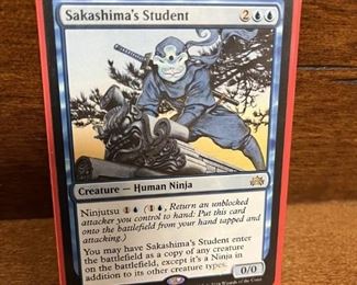 Sakashimas Student Rare Card Magic the Gathering Collectible Card in Protective Sheet