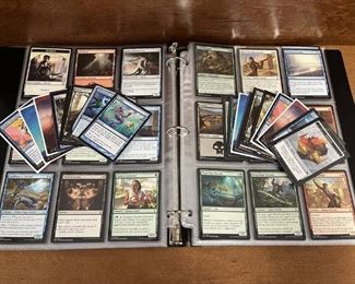 378 Magic the Gathering Collectible Cards in Binder 18 Rare All in Protective Sheets