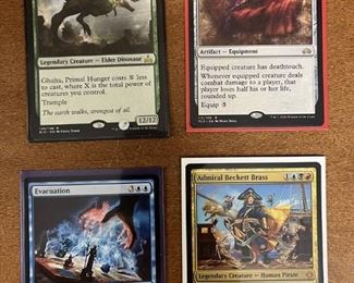 4 Magic the Gathering Collectible Cards in Protective Sheets Wizards of the Coast LLC 2017 2018