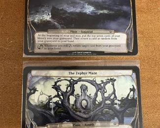 2 Magic the Gathering Planechase Oversized Collectible Cards in Protective Sheets Wizards of the Coast