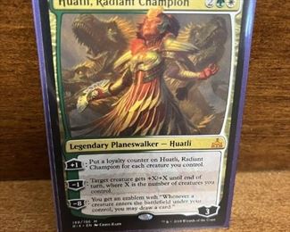Hualti Radiant Champion Legendary Card M Magic the Gathering Collectible Card in Protective Sleeve
