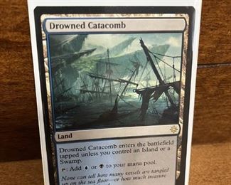 Drowned Catacomb Rare Card Magic the Gathering Collectible Card in Protective Sheet