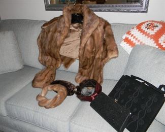 furs/ purses / hats 