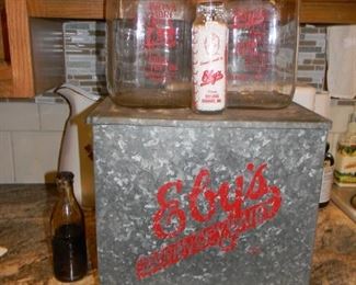 Elkhart bottle  - left  assorted Eby's  dairy  items 