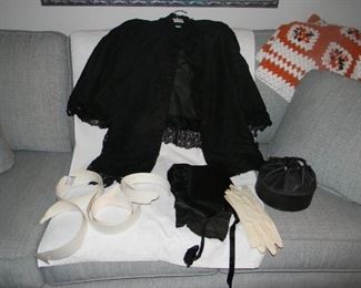 AMISH hat / jacket / antique shirt collars 