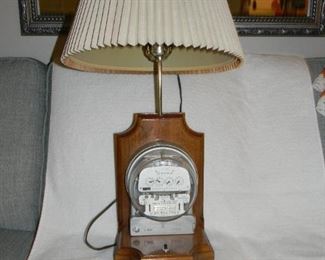 Very unusual lamp / electric meter