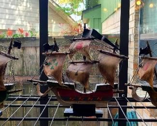 The Nina, the Pinta and Santa Maria Columbus ships