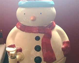Porcelain Santa drink dispenser