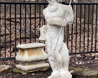 Extra large concrete statue 
Poseidon the god of the sea