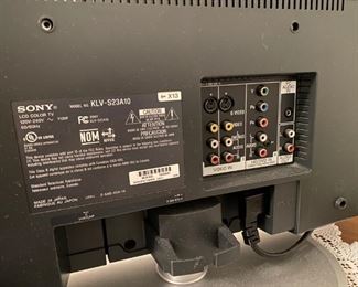23" SONY TV - KLV-S23A10