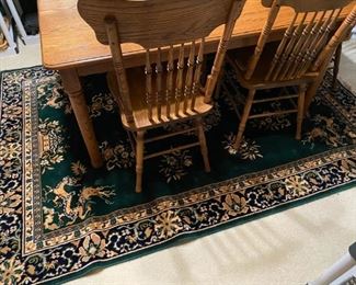 100% wool area rug -5.7x8.3